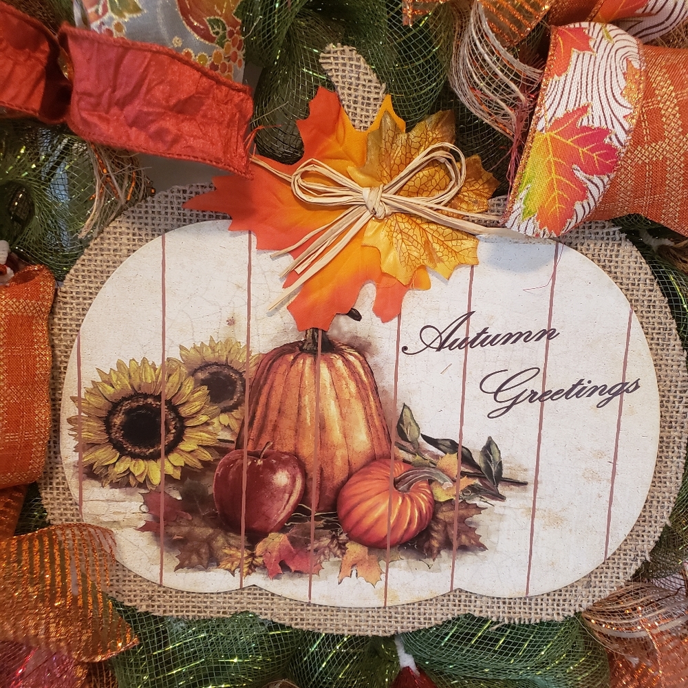 Fall / Autumn Wreath 🍂 🌻 - Picture 2 of 5